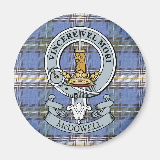 McDowell Crest + Tartan Magnet (Voorkant)