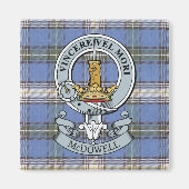 McDowell Crest + Tartan Magnet (Voorkant)