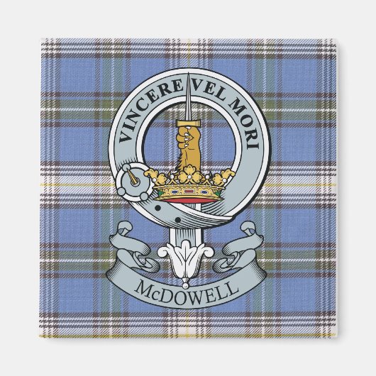 McDowell Crest + Tartan Magnet (Voorkant)