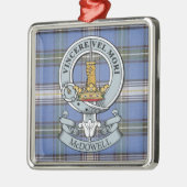 McDowell Crest + Tartan Premium Ornament (Links)