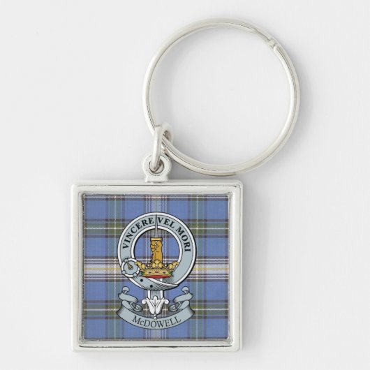 McDowell Crest + Tartan Premium Sleutelhanger (Voorkant)