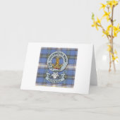McDowell Crest + Tartan Wenskaart Kaart (Gele Bloem)