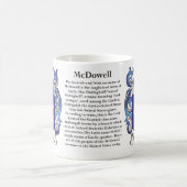 McDowell, de Origin, de Betekenis en de Crest Mu Koffiemok (Center)