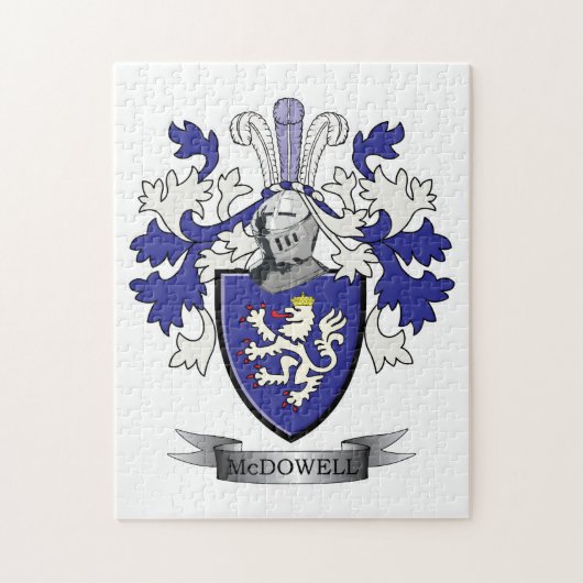 McDowell Family Crest Coat of Arms Legpuzzel (Verticaal)