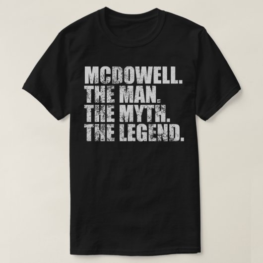 McDowellMcDowell Achternaam McDowell Achternaam T-shirt (Design voorkant)