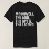 McDowellMcDowell Achternaam McDowell Achternaam T-shirt (Design voorkant)