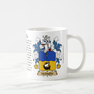 McDuffie, de Oorsprong, de Betekenis en de Crest Koffiemok