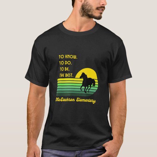 Mceachron elementaire mosterd om te weten te komen t-shirt (Voorkant)