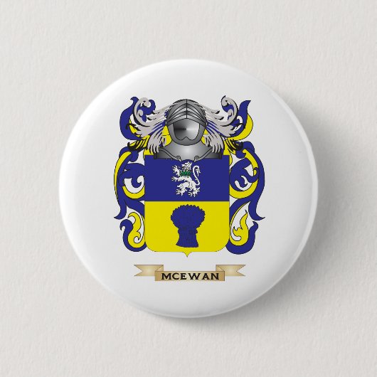 McEwan Wapenkat (familiekust) Ronde Button 5,7 Cm (Voorkant)