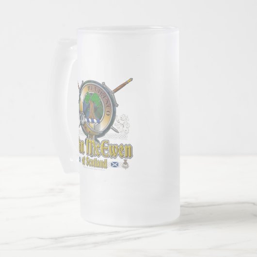 McEwen Clan Badge Matglas Bierpul (Voorkant links)