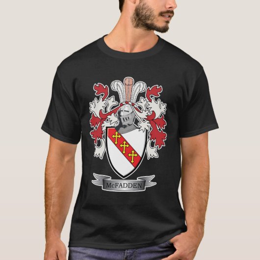 McFadden Family Crest Coat of Arms T-shirt (Voorkant)
