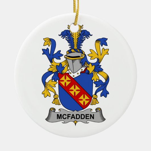 McFadden Family Crest Keramisch Ornament (Voorkant)