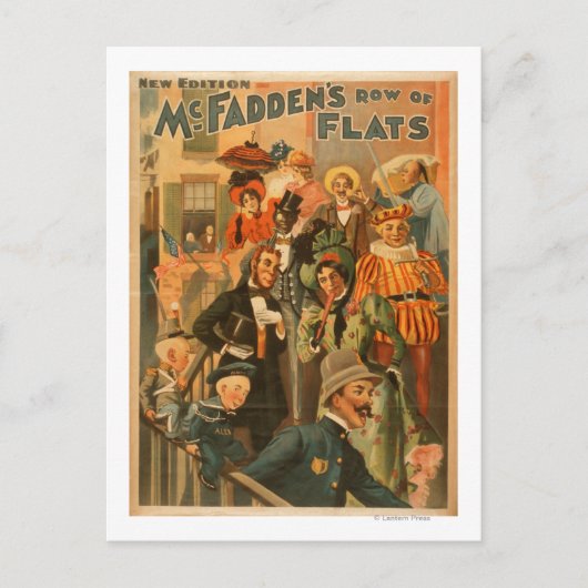 McFadden's rij flats nieuwe editie Theater Briefkaart (Voorkant)