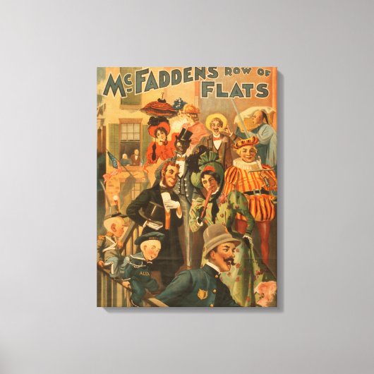 McFadden's rij flats nieuwe editie Theater Canvas Afdruk (Voorkant)
