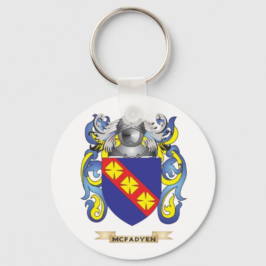 McFadyen-wapenschild (gezinscrest) Sleutelhanger (Voorkant)