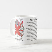 McFarland, de oorsprong, betekenis en crest Koffiemok (Voorkant links)