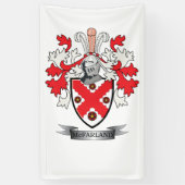 McFarland Family Crest Coat of Arms Spandoek (Verticaal)