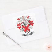 McFarland Family Crest Coat of Arms Vierkante Sticker (Envelop)