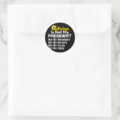 McFelon is niet mijn President 2 Ronde Sticker (Tas)