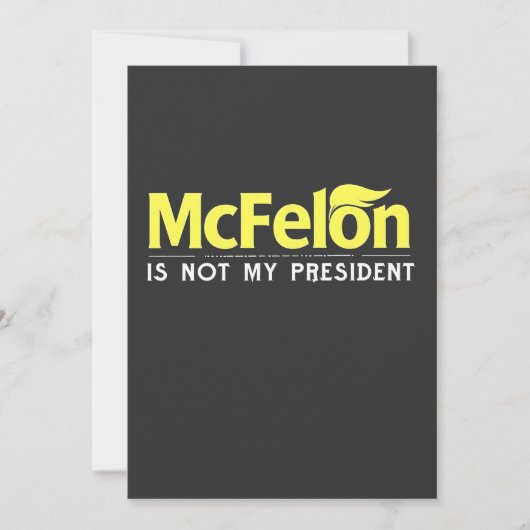 McFelon is niet mijn President Kaart (Voorkant)
