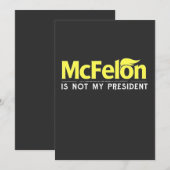 McFelon is niet mijn President Kaart (Voorkant / Achterkant)