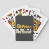 McFelon is niet mijn President Trump patriottisch Pokerkaarten (Achterkant)