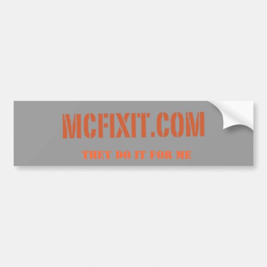 McFix IT-Bumpersticker Bumpersticker (Voorkant)