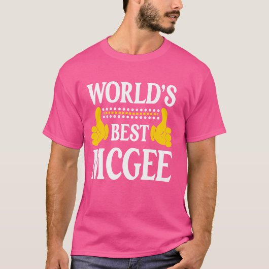 McGee Achternaam Funny Team Familie Achternaam Wer T-shirt (Voorkant)