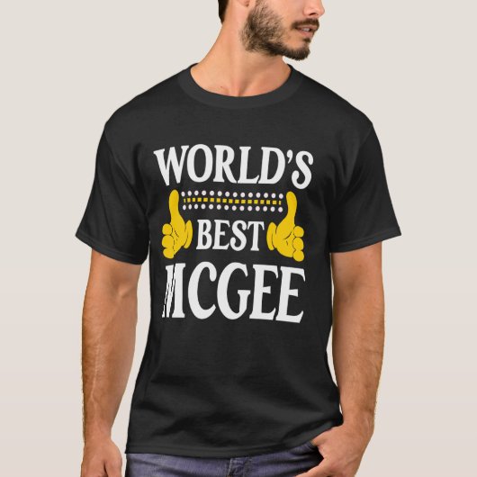 McGee Achternaam Funny Team Familie Achternaam Wer T-shirt (Voorkant)