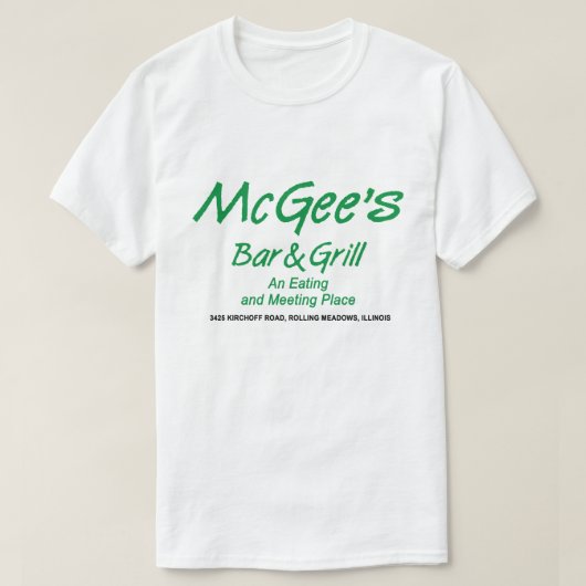 McGee's Bar & Grill, Rolling Meadows, Verenigde St T-shirt (Design voorkant)