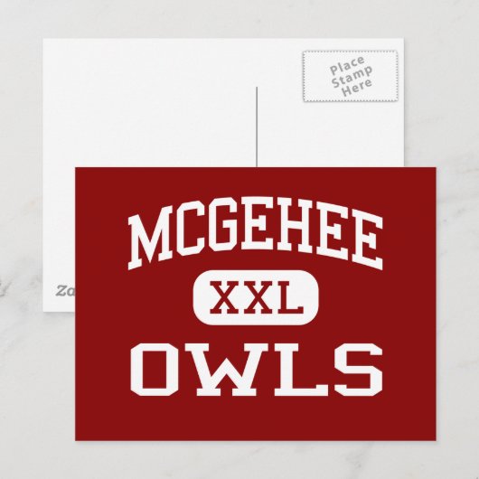McGehee - Eigenaars - High School - McGehee Arkans Briefkaart (Voorkant / Achterkant)