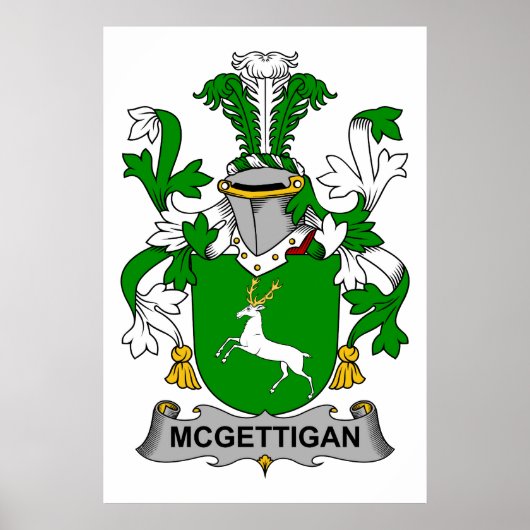 McGettigan Family Crest Poster (Voorkant)