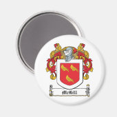 McGill Family Crest Magneet (Voorkant / Achterkant)