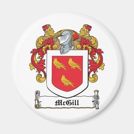 McGill Family Crest Magneet (Voorkant)