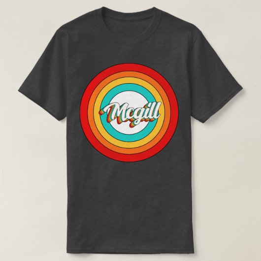 McGill Naam Shirt McGill Circle (Design voorkant)