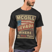 MCGILL, NV Het is waar mijn verhaal begint T-shirt (Voorkant)