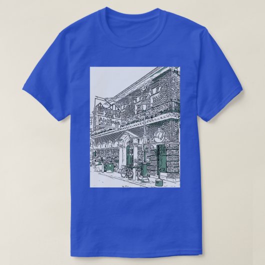 Mcgillins Olde Ale House Philadelphia PA Center Ci T-shirt (Design voorkant)