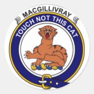 McGillivray Family Crest Ronde Sticker