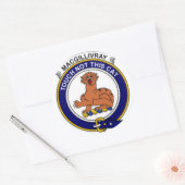 McGillivray Family Crest Ronde Sticker (Envelop)