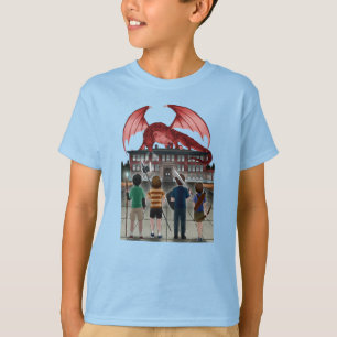 McGilvra DnD Club Geen tekst Dragon Een kant T-shirt