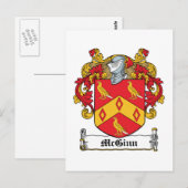 McGinn Family Crest Briefkaart (Voorkant / Achterkant)