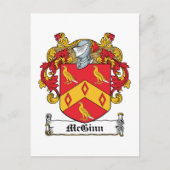 McGinn Family Crest Briefkaart (Voorkant)