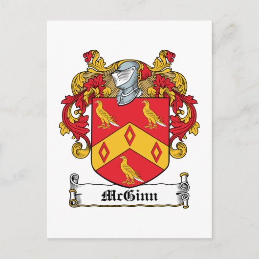 McGinn Family Crest Briefkaart (Voorkant)