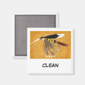 "McGinty" Dish Washer Status Magnet (Voorkant / Achterkant)