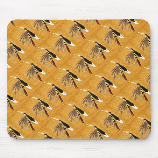 "McGinty Tiled" forel Fly Mousepad Muismat (Voorkant)