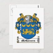 McGovern Family Crest Briefkaart (Voorkant / Achterkant)