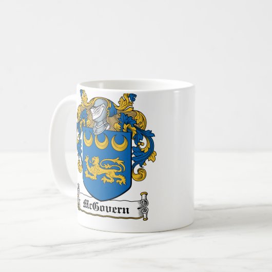 McGovern Family Crest Koffiemok (Voorkant links)