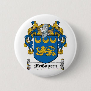 McGovern Family Crest Ronde Button 5,7 Cm