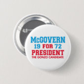 McGovern Gonzo Candidate Ronde Button 5,7 Cm (Voorkant /achterkant)