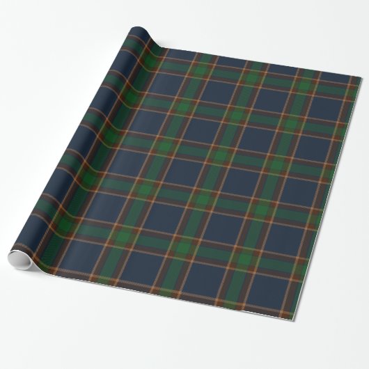 McGovern Ierse Tartan Plaid Wrapping Cadeaupapier (Uitgerold)